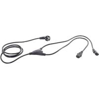 HAWA 1008274 Apparaat (koud) Y-kabel Zwart 2.35 m - thumbnail