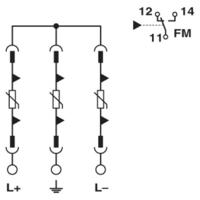 Phoenix Contact 1033725 VAL-MS 1500DC-PV/2+V-FM Overspanningsveilige afleider 1 stuk(s) - thumbnail