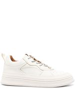 Buttero baskets Circolo en cuir - Blanc