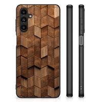 Houten Print Telefoonhoesje voor Samsung Galaxy A14 5G Wooden Cubes - thumbnail