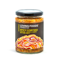 Loving Foods Spicy Cortido Kraut Zuurkool Chili/ Oregano, 500g bio