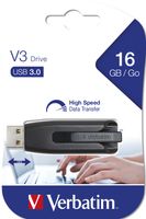 Verbatim V3 USB-stick 16 GB Zwart 49172 USB 3.2 Gen 1 (USB 3.0) - thumbnail