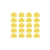 RJ45 poortsloten, geel, 20 stuks