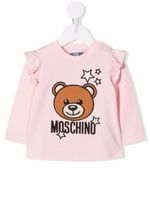 Moschino Kids t-shirt Teddy Bear à volants - Rose - thumbnail