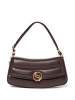 Stella McCartney sac porté épaule S-Wave à design matelassé - Marron