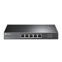 TP-Link TL-SG105-M2 5× 2.5 Gigabit poorten Ethernet LAN switch (plug-and-play, metalen behuizing, QoS, IGMP-Snooping, ideaal voor 2.5G NAS, server, gaming-computer, WiFi 6 AP, 4K-video), zwart