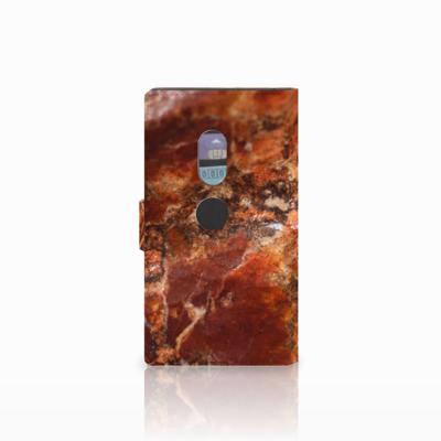 Sony Xperia XZ2 Bookcase Marmer Bruin