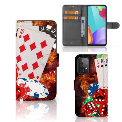 Samsung Galaxy A52 Wallet Case met Pasjes Casino Samsung Galaxy A52 Wallet Case met Pasjes Casino