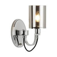 Searchlight Design wandlamp Catalina met smoke glas 9041-1CC - thumbnail