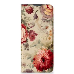 Smart Cover voor Motorola Moto E20 Bloemen