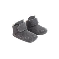 Lodger babyslofjes Walker Mocassin Gunmetal Maat