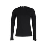 Eksept by Shoeby top Jada met ruches zwart