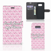 Samsung Galaxy S8 Plus Portemonnee Hoesje Flowers Pink DTMP