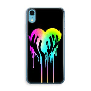 Hold My Heart: iPhone XR Transparant Hoesje