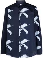 Paul Smith Overhemd met print - Blauw