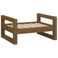 vidaXL Hondenmand 55,5x45,5x28 cm massief grenenhout honingbruin, hondenbed, puppybed, hondenbedden, puppymand, huisdierenmand, puppymanden