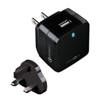 EnerGea Travelite QC2.0 USB-snellader Matt Black (UK)