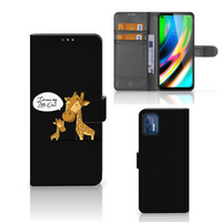 Motorola Moto G9 Plus Leuk Hoesje Giraffe - thumbnail