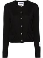 Moschino cardigan à ornements en cristal - Noir