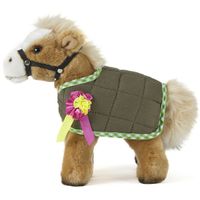 Pluche paard/pony knuffel bruin 23 cm knuffeldieren