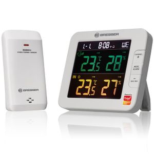 BRESSER Tuya Smart Home 7 kanaals slimme thermo-/hygrometer