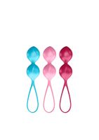 V Balls Kegel Set of 3 - Turquoise/Red/Pink