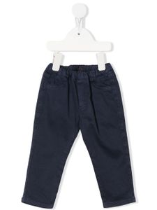 Fay Kids pantalon chino à coupe droite - Bleu