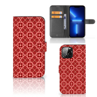 iPhone 13 Pro Max Telefoon Hoesje Batik Rood