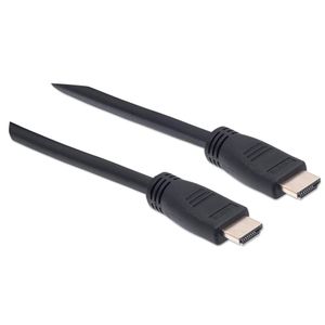 Manhattan 353960 HDMI-kabel HDMI Aansluitkabel HDMI-A-stekker, HDMI-A-stekker 7.50 m Zwart 4K UHD, UL gecertificeerd