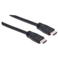 Manhattan 353960 HDMI-kabel HDMI Aansluitkabel HDMI-A-stekker, HDMI-A-stekker 7.50 m Zwart 4K UHD, UL gecertificeerd - thumbnail