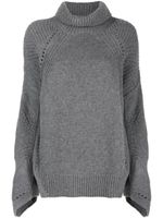 Ermanno Scervino pull en cachemire mélangé à col roulé - Gris