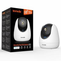 Tenda Pan/Tilt Security Wi-Fi 6-camera, 2K draadloze plug-in binnencamera, baby/ouderen/huisdieren bewegingsdetectie, One-touch oproep, nachtzicht, SD & Cloud, eenvoudige installatie en installatie -
