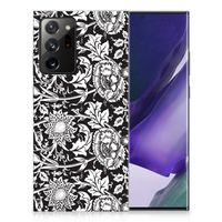 Samsung Galaxy Note20 Ultra TPU Case Black Flowers - thumbnail