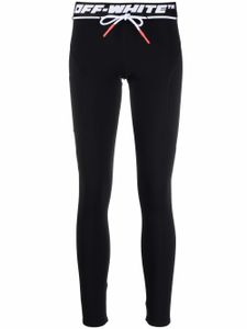 Off-White legging à bande logo - Noir