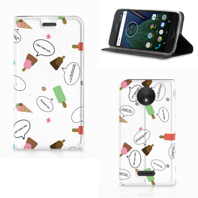 Motorola Moto C Plus Flip Style Cover IJsjes
