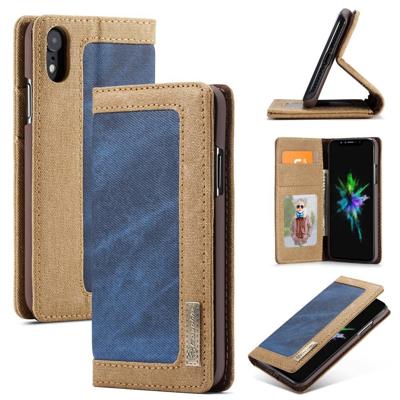 Caseme luxe wallet hoes - iPhone XR - blauw