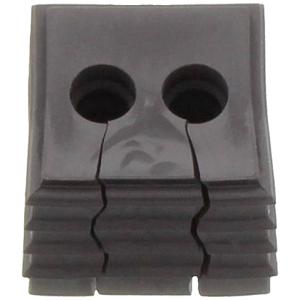 CONTA-CLIP KDS-DE 2X5-6 BK Afdichtingselement Thermoplastisch elastomeer Zwart 10 stuk(s)