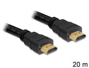 Delock 83452 Kabel High Speed HDMI met Ethernet - HDMI A male > HDMI A male 20 m