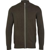 Kronstadt Trui Donkergroen Carlo Zip Regular Fit