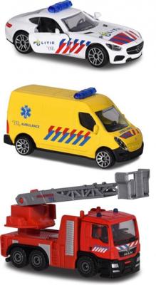 Majorette speelgoedvoertuigen S.O.S. Rescue Nederland 3 delig Majorette speelgoedvoertuigen S.O.S. Rescue Nederland 3 delig