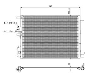 Condensor, airconditioning 350501