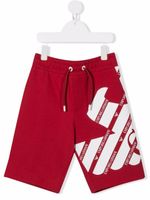 Emporio Armani Kids short à logo imprimé - Rouge - thumbnail