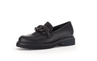 Gabor DAMES Loafers, Vrouwen Slippers,verwisselbaar voetbed,slippers,college schoenen,loafer,zakelijke schoenen,Zwart (schwarz) / 57,40 EU / 6.5 UK