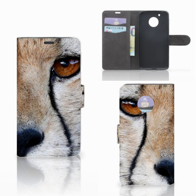 Motorola Moto G5 Telefoonhoesje met Pasjes Cheetah