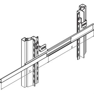 Schroff 21120163 19 inch Rails voor patchkast