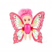 Toi Toys baby fee met beweegbare vleugels roze