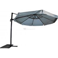 Zweefparasol Virgo 350 cm met volan grijs - thumbnail