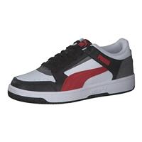 PUMA Rebound Joy Low Sportschoenen voor volwassenen, uniseks, Veelkleurig (Wit zwart Rood), 44.5 EU