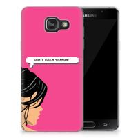 Samsung Galaxy A3 2016 Silicone-hoesje Woman Don't Touch My Phone - thumbnail