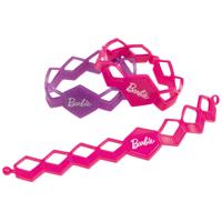 Barbie armbanden Sparkle meisjes paars/roze 4 stuks